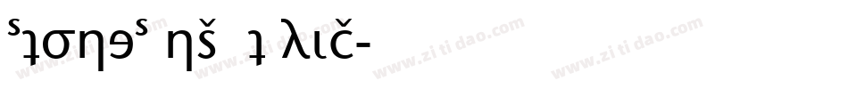 StoneSans Italic字体转换